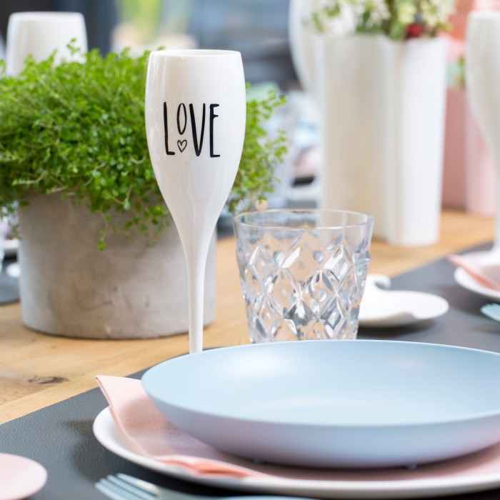 Kieliszek do szampana Cheers biały 3780525