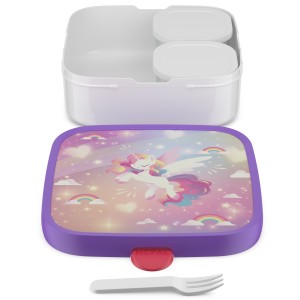Lunchbox Campus Bento Large Unicorn Glow 107435065411