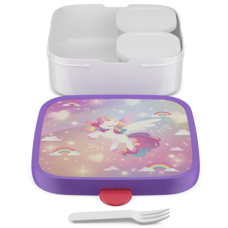 Lunchbox Campus Bento Large Unicorn Glow 107435065411