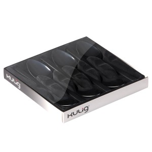 Komplet 6 łyżeczek do herbaty Piano black w pudełku 29590