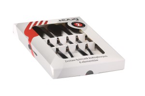 Zestaw 6 łyżeczek coctailowych Piano black w pudełku 29613
