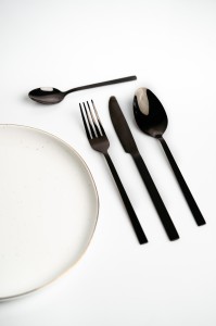 Zestaw 6 łyżeczek coctailowych Piano black w pudełku 29613