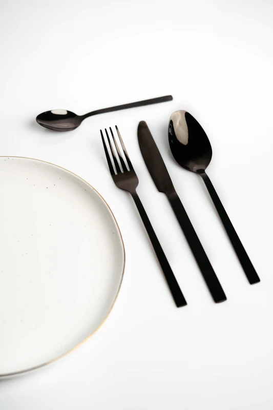 Zestaw 6 łyżeczek coctailowych Piano black w pudełku 29613