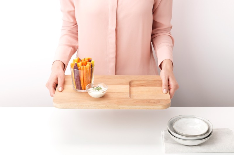 Deska do krojenia warzyw drewniana Profile 260742