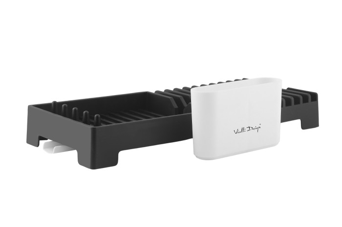 Ociekacz na naczynia Livio Duo czarny 8432