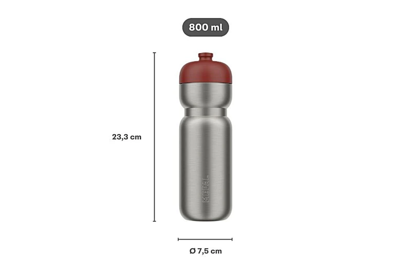 Butelka sportowa stalowa Pull Active 800 ml Graphite Black 103009041800