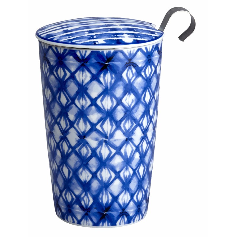 Kubek z zaparzaczem, porcelanowy 350ml Indigo Diamonds