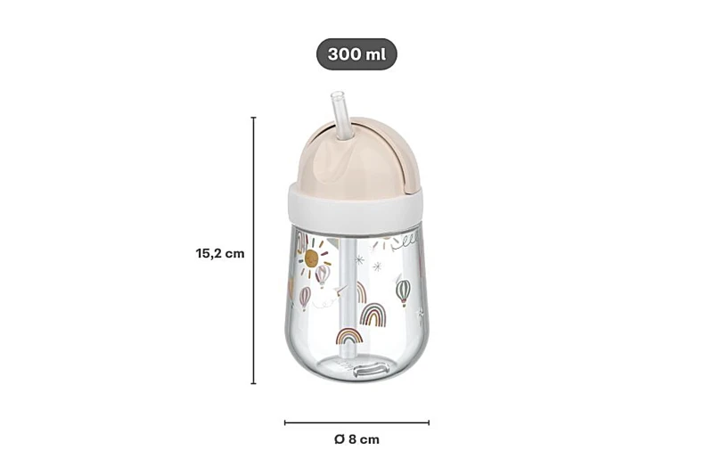 Kubek dziecięcy ze słomką 300ml Mio Forest Friends 108014065408