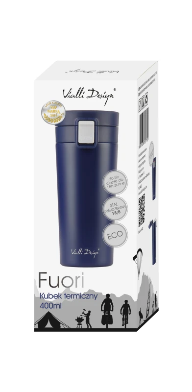Kubek termiczny 400ml FUORI granatowy 27701