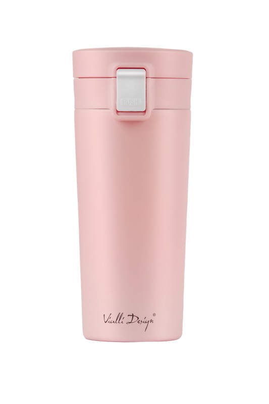 Kubek termiczny 400ml FUORI różowy 27688