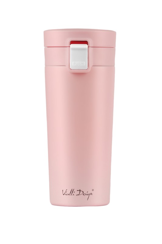 Kubek termiczny 400ml FUORI różowy 27688
