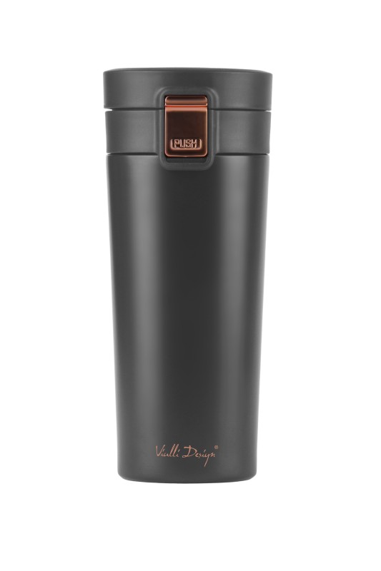 Kubek termiczny 400ml FUORI czarny Rose Gold 28036