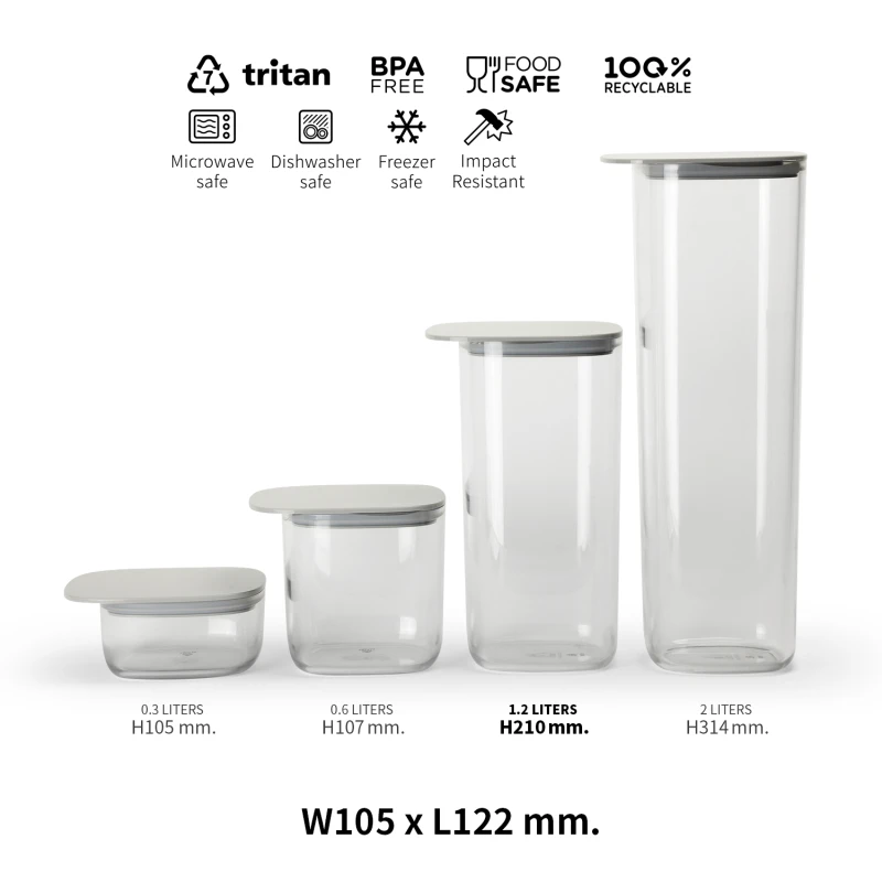 Pojemnik do przechowywania Flat Top 1.2L
