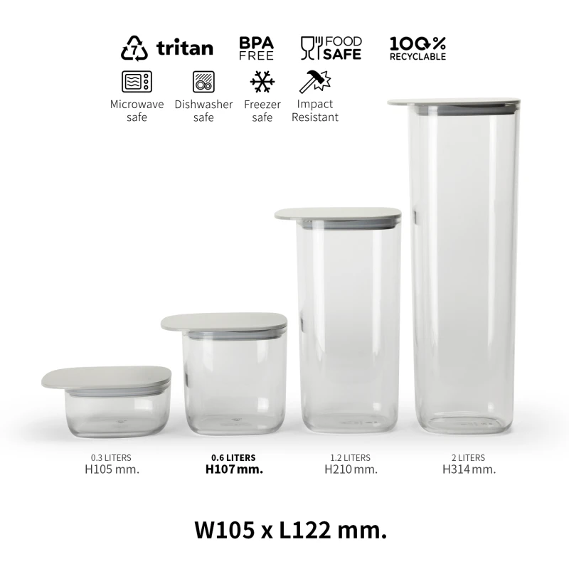 Pojemnik do przechowywania Flat Top 0.6L