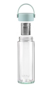 Butelka z podwójną ścianką i zaparzaczem Fuori 350 ml miętowa 30190