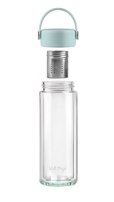Butelka z podwójną ścianką i zaparzaczem Fuori 350 ml miętowa 30190