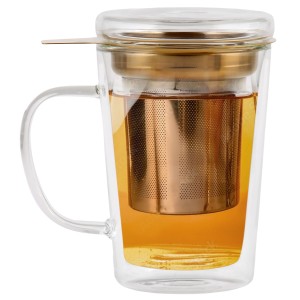Szklanka z podwójną ścianką z zaparzaczem Amo 300 ml 29378