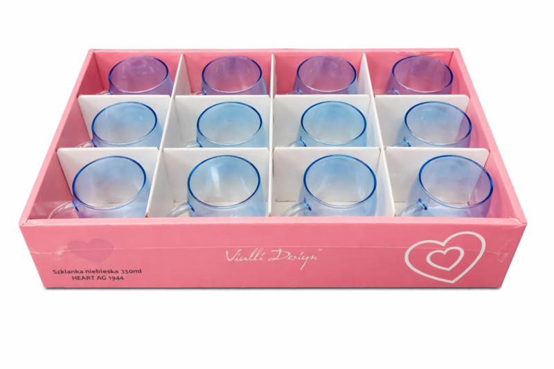 Szklanka niebieska 350ml Heart AG 1944