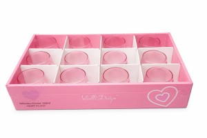 Szklanka różowa 350ml Heart AG 1937