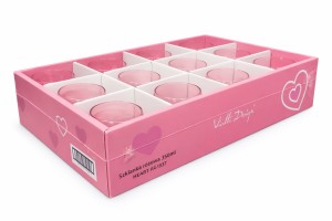 Szklanka różowa 350ml Heart AG 1937