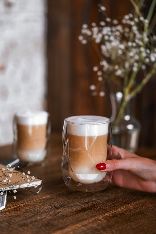 Komplet 2-szklanek 250ml z podwójną ścianką 250ml Geo 7572