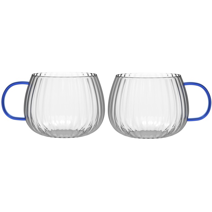 Komplet 2 szklanek z niebieskim uchem 350 ml Tulip 1180