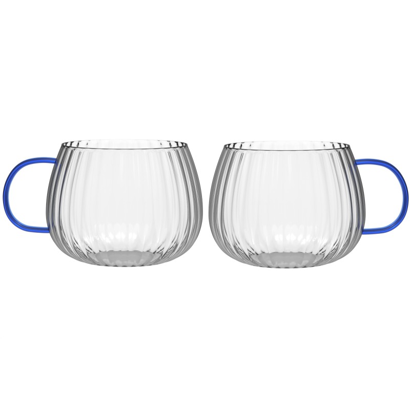 Komplet 2 szklanek z niebieskim uchem 350 ml Tulip 1180