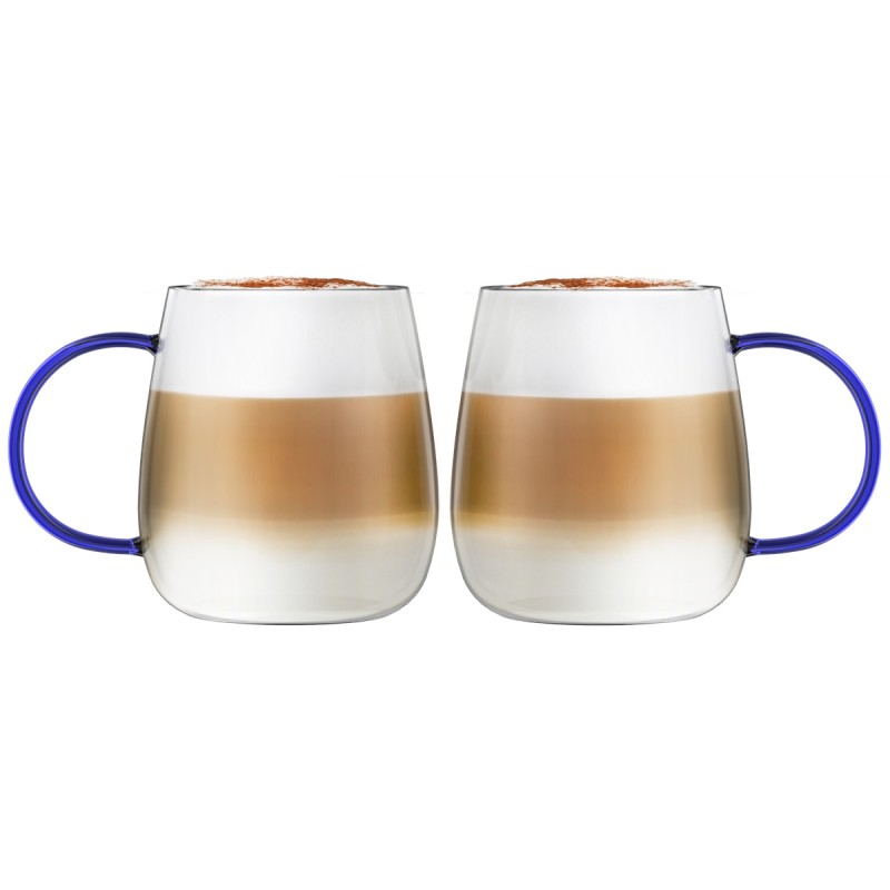 Komplet 2 szklanek z niebieskim uchem 400 ml Bolla 1135