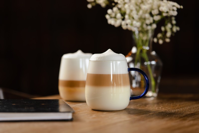 Komplet 2 szklanek z niebieskim uchem 400 ml Bolla 1135