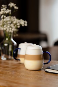 Komplet 2 szklanek z niebieskim uchem 400 ml Bolla 1135