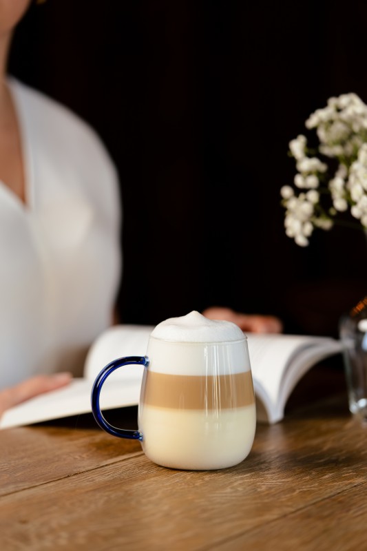 Komplet 2 szklanek z niebieskim uchem 400 ml Bolla 1135