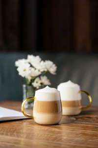 Komplet 2 szklanek z żółtym uchem 400 ml Bolla 1173