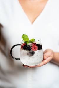 Komplet 2 szklanek z szarym uchem 400 ml Bolla 1159