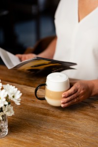 Komplet 2 szklanek z szarym uchem 400 ml Bolla 1159