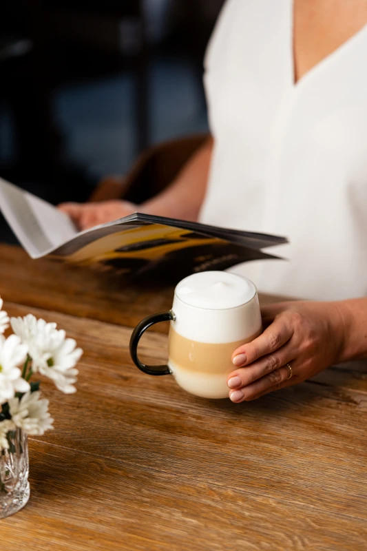 Komplet 2 szklanek z szarym uchem 400 ml Bolla 1159