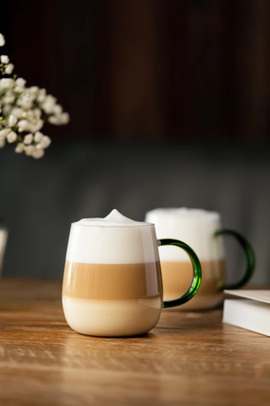 Komplet 2 szklanek z zielonym uchem 400 ml Bolla 1142