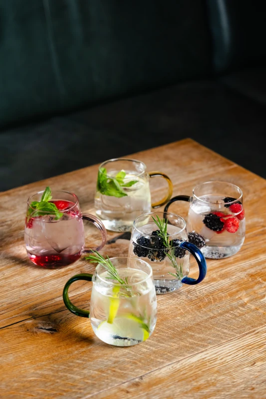 Komplet 2 szklanek z zielonym uchem 400 ml Bolla 1142