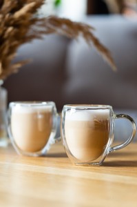 Komplet 2 szklanek z podwójną ścianką i uszkiem Noa 250 ml 29767