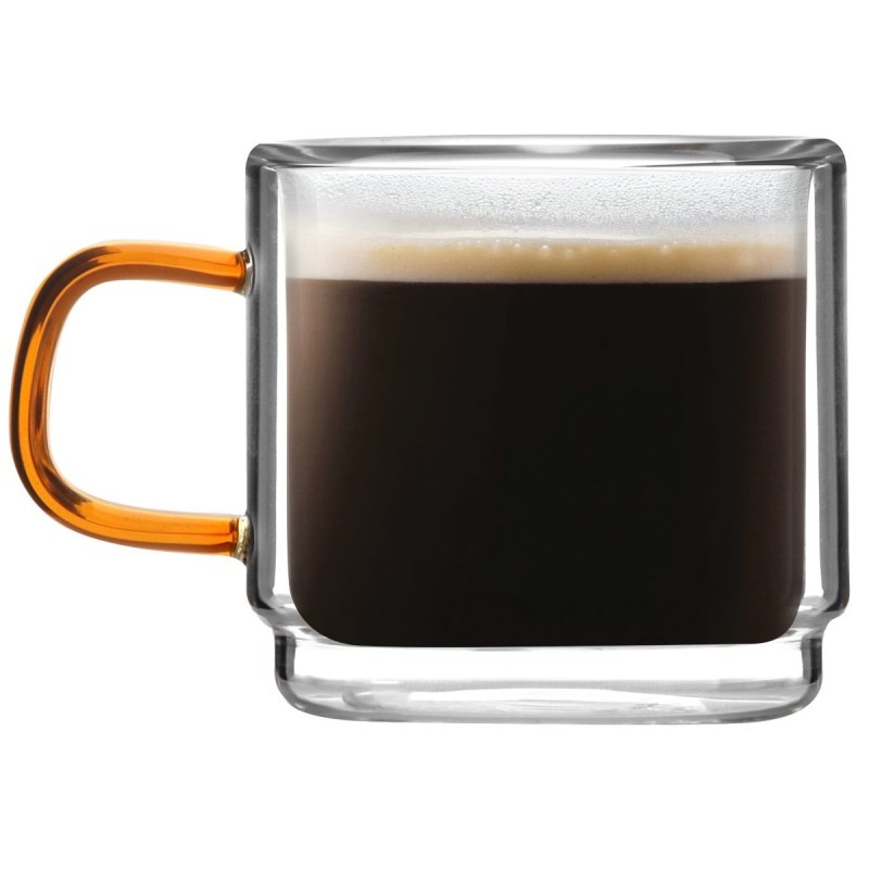 Komplet 2 szklanek z podwójną ścianką do espresso Amber 80 ml 8579