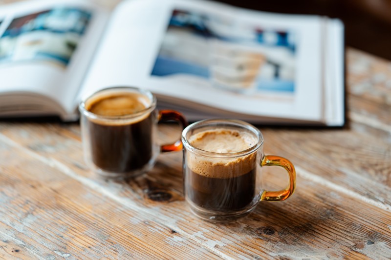 Komplet 2 szklanek z podwójną ścianką do espresso Amber 80 ml 8579