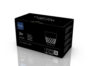 Szklanki do wody ze szkła kryształowego Eaton 300 ml 2 sztuki 36239