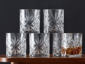 Szklanki do whisky ze szkła kryształowego Melodia 310 ml 6 sztuk 916107