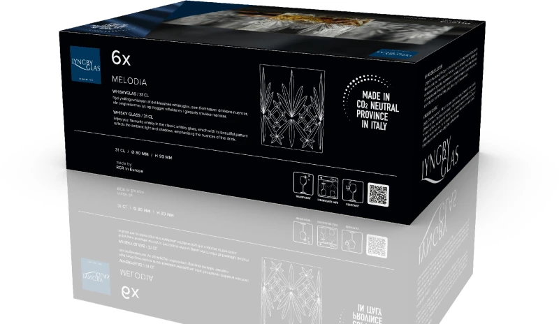Szklanki do whisky ze szkła kryształowego Melodia 310 ml 6 sztuk 916107
