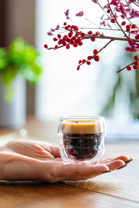 2 szklanki do espresso z podwójną ścianką 70 ml Sferico 7947