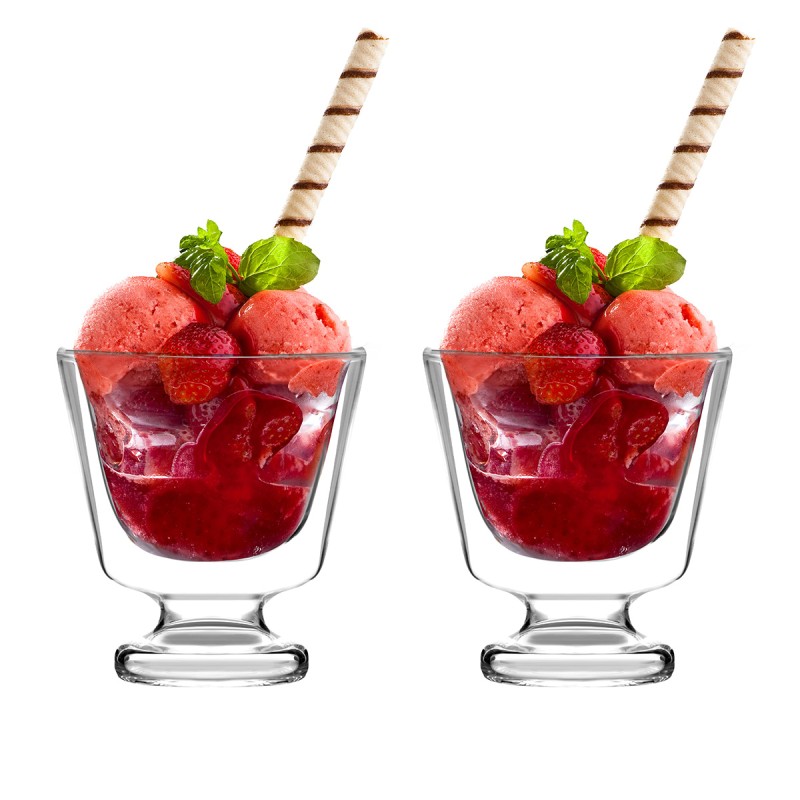 2 pucharki do deserów z podwójną ścianką 250 ml Soho 9002