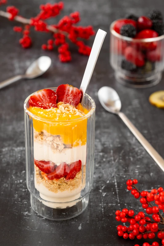 2 pucharki do deserów z podwójną ścianką 300 ml Lungo 7879
