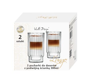 2 pucharki do deserów z podwójną ścianką 300 ml Lungo 7879