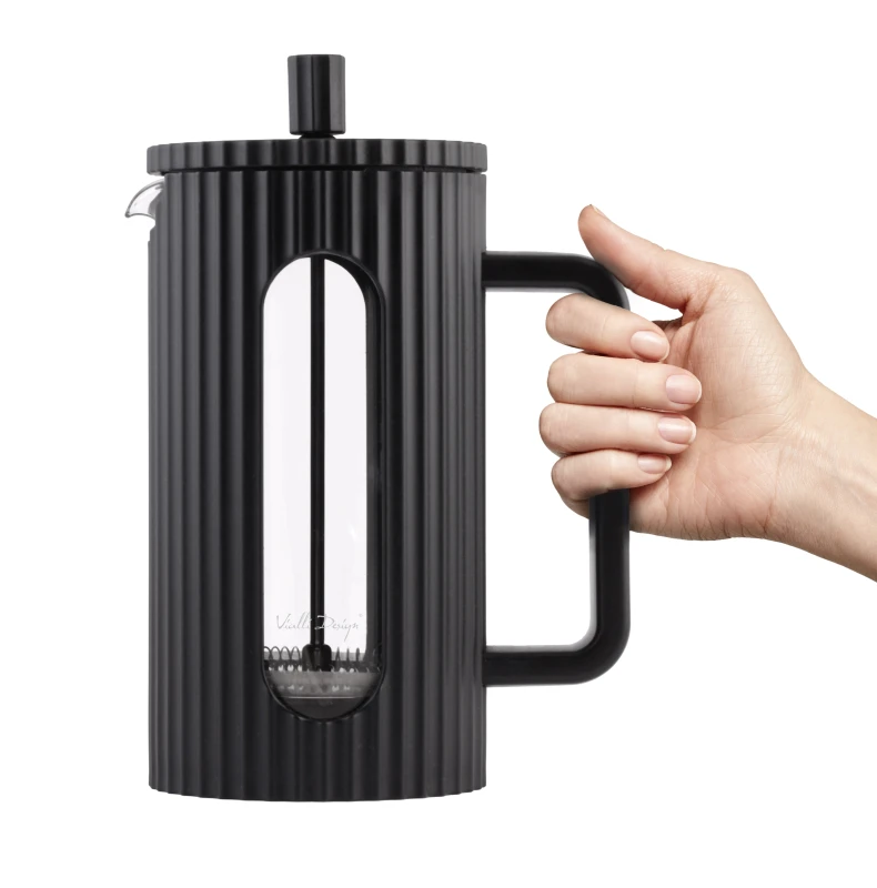 Zaparzacz do kawy i herbaty 1000 ml Livio czarny 0725