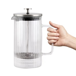 Zaparzacz do kawy i herbaty z podwójną ścianką 1000 ml Tulip srebrny mat 0657