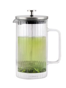 Zaparzacz do kawy i herbaty z podwójną ścianką 1000 ml Tulip srebrny mat 0657